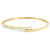 Brazalete en oro amarillo de 14K con diamante de 0.63CT