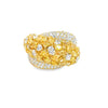 Anillo de dama en oro de 18K OB con diamante Fancy Yellow - Damiani