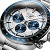 Reloj Longines Conquest en acero automático 42 mm cronógrafo azul