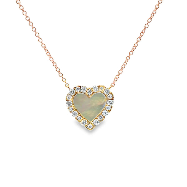 Dije con cadena en oro de 18K con madreperla (MOP)- Damiani