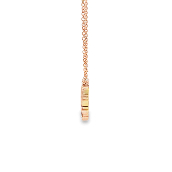 Dije con cadena en oro de 18K con madreperla (MOP)- Damiani