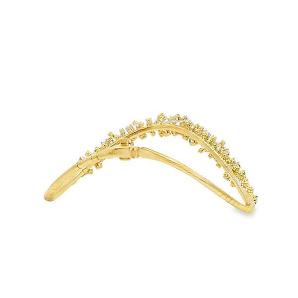 Brazalete en oro de 18K OA colección Mimosa- Damiani