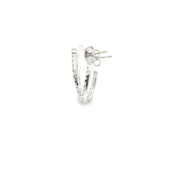 Aretes en oro de 14K OB con diamantes de 1.00 ct