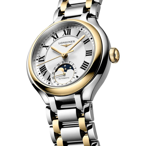 Reloj Longines PrimaLuna bicolor automático de 34 mm