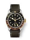Reloj Tudor Black Bay Automático GMT en Acero y Oro con Correa de Piel