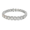 Brazalete en oro blanco de 14K con diamantes de 6.74 ct (H SI1)