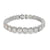 Brazalete en oro blanco de 14K con diamantes de 6.74 ct (H SI1)