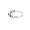 Churumbela en oro blanco de 14K con diamantes de 0.29 ct y zafiros de 0.46 ct