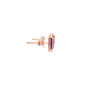 Aretes en oro amarillo de 14K con diamantes de 0.23 ct y zafiro rosa de 1.84 ct