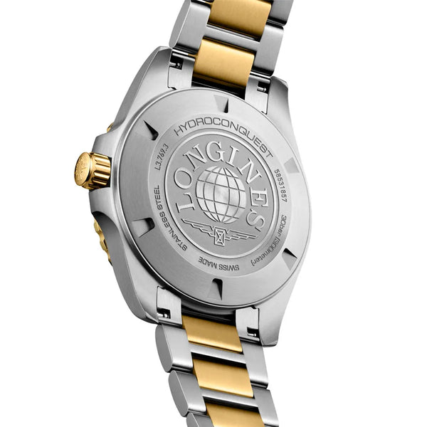 Reloj Longines HydroConquest bicolor cuarzo de 42 mm en negro