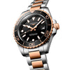 Reloj Longines HydroConquest bicolor cuarzo de 42 mm en negro