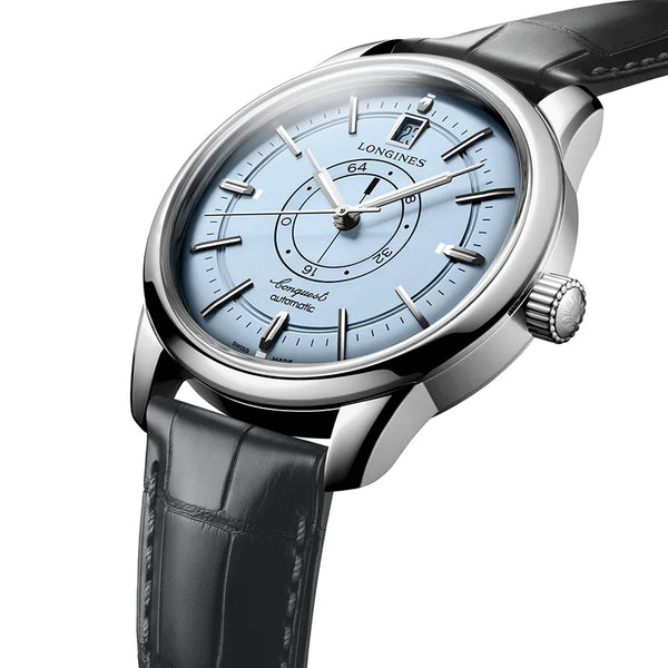 Reloj Longines Conquest Acero Automático 38MM Azul Piel