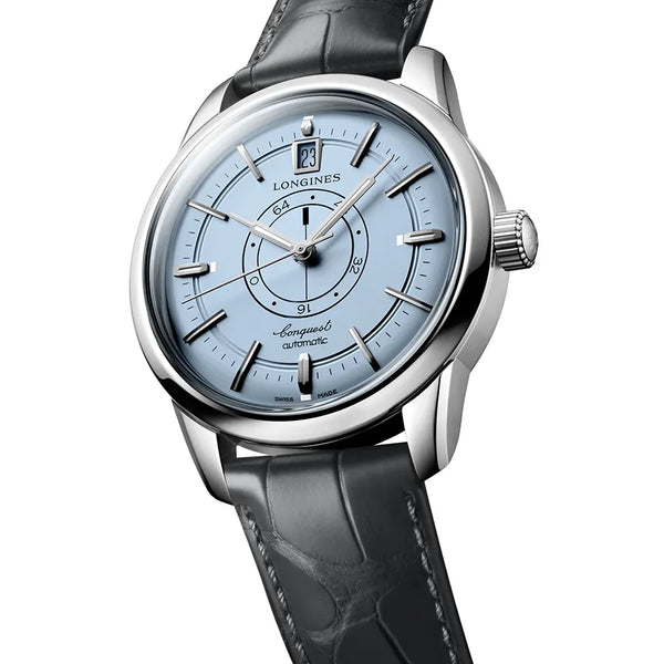 Reloj Longines Conquest Acero Automático 38MM Azul Piel