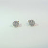 Broquel Brillante en Oro Amarillo de 14K con Diamante de 0.43 ct, calidad H VS1.