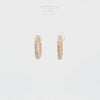 Arracadas en oro amarillo de 14K con 1.23 ct en diamantes