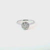 Anillo Solitario en Oro Blanco de 14K con Brillante de 0.55 ct, calidad H VS1.