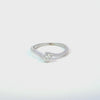 Anillo Solitario en 14k en Oro Blanco con 0.25 CT en Diamantes