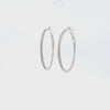 Arracadas en 14K en Oro Blanco con 1.37CT en Diamantes