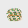 Anillo para Dama en 18K en Oro Amarillo con 1.95CT en diamantes y 4.05CT en Tsavorite