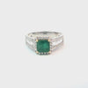 Anillo para Dama en 14K en Oro Blanco con 0.35CT en Diamantes