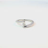Anillo Solitario en 14k en Oro Blanco con 0.25 CT en Diamantes