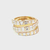 Anillo para dama en oro amarillo de 18K con 2.03 ct de diamantes