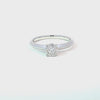 Anillo Solitario en Oro Blanco de 14K con Brillante de 0.24 ct, calidad H SI1.