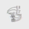 Anillo para dama en oro blanco de 18K con 1.28 ct de diamantes