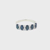 Anillo para Dama en 14K en Oro Blanco con 0.13CT en Zafiro