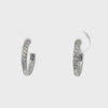 Arracadas en oro blanco de 14K con diamantes HSI de 0.15 ct
