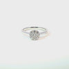 Anillo Solitario en Oro Blanco de 14K con Brillante de 0.34 ct, calidad HSI.