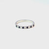 Churumbela en 14k en Oro Blanco con 0.14 CT en Zafiros