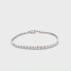 Brazalete en oro blanco de 18K con 1.15 ct en diamantes