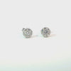 Broquel Brillante en Oro Blanco de 14K con Diamante de 0.70 ct, calidad H VS1.