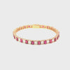 Brazalete en 14K en Oro Rosa con 2.53CT en Diamantes y 7.51CT en Rubiés
