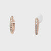 Arracadas en oro rosa de 14K con diamantes de 0.15 ct HSI