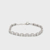 Brazalete en oro blanco de 14K con 2.31 ct de diamantes