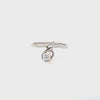 Anillo Solitario en 14k en Oro Blanco con 0.15 CT en Diamantes