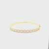 Brazalete en oro amarillo de 14K con 1.60 ct de diamantes