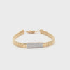 Brazalete en oro amarillo de 14K con 0.32 ct en diamantes
