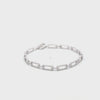 Brazalete en oro blanco de 14K con 0.97 ct en diamantes