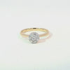 Anillo Solitario en Oro Amarillo de 14K con Brillante de 0.34 ct, calidad H VS1.